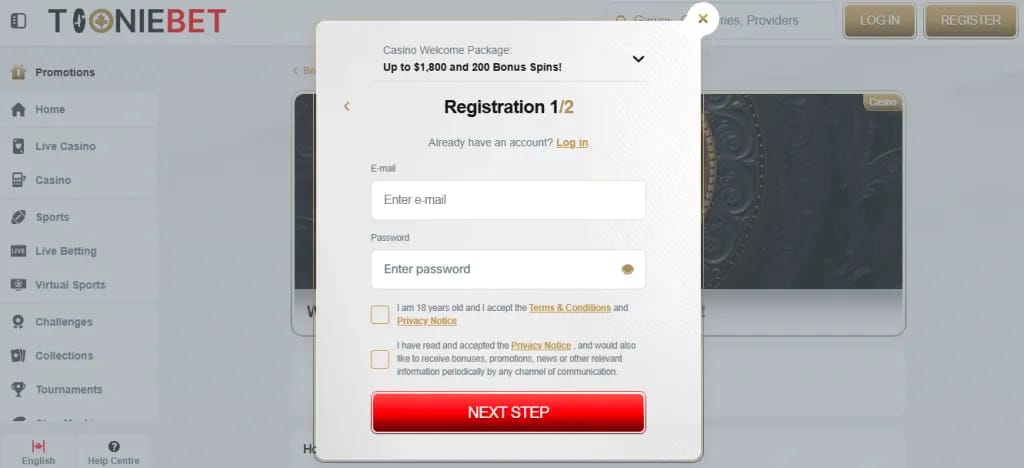 Toonibet regulated Canadian online gaming
